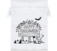 Azeeda 'Happy Halloween' Satin Gift Bag - 18cm (SB00164837)