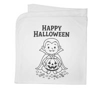 Azeeda 'Happy Halloween Vampire' Cotton Baby Blanket/Shawl (BY00044500)