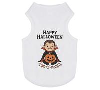 Azeeda 'Happy Halloween Vampire' Pet Dog/Cat T-Shirt, L (PT00165575)