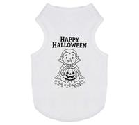 Azeeda 'Happy Halloween Vampire' Pet Dog/Cat T-Shirt, S (PT00165569)