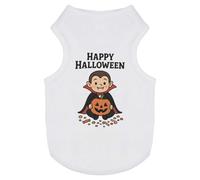 Azeeda 'Happy Halloween Vampire' Pet Dog/Cat T-Shirt, XS (PT00165572)