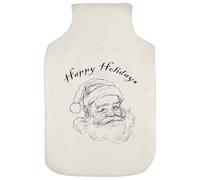 Azeeda 'Happy Holidays Vintage Santa ' Hot Water Bottle Cover (HW00045514)