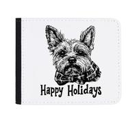 Azeeda 'Happy Holidays Yorkshire Terrier' Wallet (WL00027293)