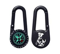 Azeeda 'Happy Jack Russell' Compass Keyring (KC00044808)