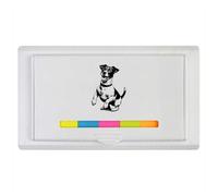 Azeeda 'Happy Jack Russell' Sticky Note Ruler Pad (ST00045630)