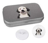 Azeeda 'Happy Labradoodle' Golf Markers Gift Set (GO00079480)