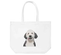 Azeeda 'Happy Labradoodle' Tote Shopping Bag For Life (BG00080475)