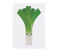 Azeeda 'Happy Leek' Temporary Tattoo - Water Resistant, Skin-Safe, Non-Toxic Transfer (TO00104375)