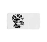 Azeeda 'Happy Leopard Gecko' Pill Box with Tablet Splitter (PI00039595)