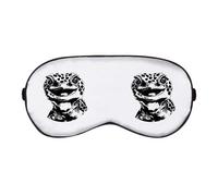 Azeeda 'Happy Leopard Gecko' Sleep/Travel Eye Mask (EY00034567)