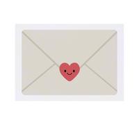 Azeeda 'Happy Love Letter' Temporary Tattoo - Water Resistant, Skin-Safe, Non-Toxic Transfer (TO00104621)