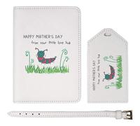 Azeeda 'Happy Mother's Day from Your Lovebug' Passport Cover & Luggage Tag Travel Set (PA00034367)