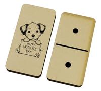 Azeeda 'Happy Mother's Day Puppy' Domino Set & Box (DM00057953)