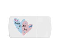 Azeeda 'Happy Mr and Mrs Day' Pill Box with Tablet Splitter (PI00043186)