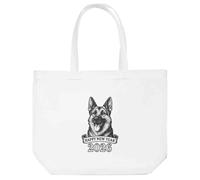 Azeeda 'Happy New Year 2026 German Shepherd' Tote Shopping Bag For Life (BG00087186)