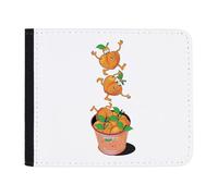 Azeeda 'Happy Peaches' Slim Wallet/Cardholder (WL00038060) | Folding Card Holder with Cash Sleeve for Travel and Gifts