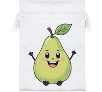 Azeeda 'Happy Pear' Satin Gift Bag - 18cm (SB00159305)