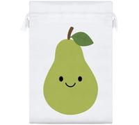 Azeeda 'Happy Pear' Satin Gift Bag - 25cm (SB00155936)