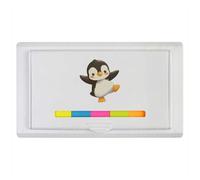 Azeeda 'Happy Penguin Dancing' Sticky Note Ruler Pad (ST00043684)