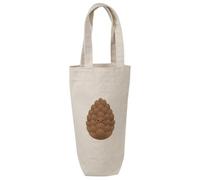 Azeeda 'Happy Pinecone' Cotton Wine Bottle Gift/Travel Bag (BL00050967)
