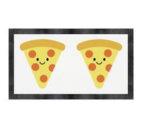 Azeeda 'Happy Pizza Slice' Pet Feeding Mat (PM00032571)