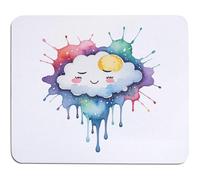 Azeeda 'Happy Rain Cloud' Mouse Mat/Desk Pad (MO00047381)