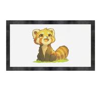 Azeeda 'Happy Red Panda' Pet Feeding Mat (PM00040855)
