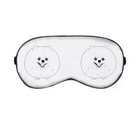 Azeeda 'Happy Round Pomeranian Dog' Sleep/Travel Eye Mask (EY00030551)