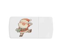 Azeeda 'Happy Santa Claus' Pill Box with Tablet Splitter (PI00039355)