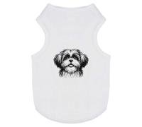Azeeda 'Happy Shih Tzu Dog' Pet Dog/Cat T-Shirt, XS (PT00143580)