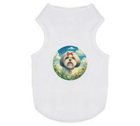Azeeda 'Happy Shih Tzu' Pet Dog/Cat T-Shirt, XS (PT00162088)