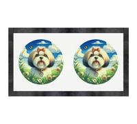 Azeeda 'Happy Shih Tzu' Pet Feeding Mat (PM00031814)