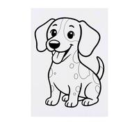 Azeeda 'Happy Sitting Jack Russell' Temporary Tattoo - Water Resistant, Skin-Safe, Non-Toxic Transfer (TO00093015)