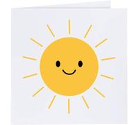 Azeeda 'Happy Sunshine' Blank Greeting Card (GC00076193)