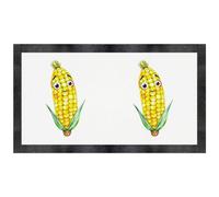 Azeeda 'Happy Sweetcorn' Pet Feeding Mat (PM00039226)