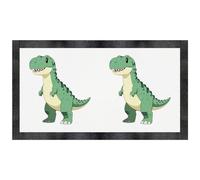 Azeeda 'Happy T-Rex' Pet Feeding Mat (PM00035467)