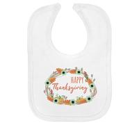 Azeeda 'Happy Thanksgiving' Soft Cotton Baby Bib (BI00054302)