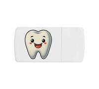 Azeeda 'Happy Tooth' Pill Box with Tablet Splitter (PI00043826)