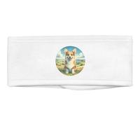Azeeda 'Happy Welsh Corgi' Beauty Head Band/Hair Band (HB00040451)