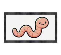 Azeeda 'Happy Worm' Pet Feeding Mat (PM00041255)