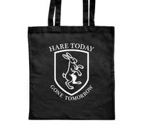 Azeeda 'Hare Today Gone Tomorrow' Classic Black Tote Shopper Bag (ZB00035234)