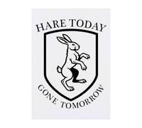 Azeeda 'Hare Today Gone Tomorrow' Temporary Tattoo - A6 (TO00106473)