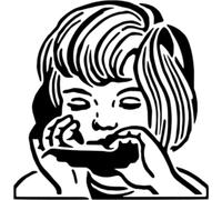 Azeeda 'Harmonica Player' Reusable Stencil - Durable Decorative Template for Painting and Spraying on Walls, Tiles, Wood, Fabric & Craft Projects - M (A5) (WS00057810)