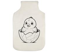 Azeeda 'Hatching Baby Chick' Hot Water Bottle Cover (HW00048186)