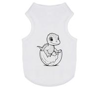 Azeeda 'Hatching Dinosaur' Pet Dog/Cat T-Shirt, L (PT00182871)