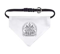 Azeeda 'Haunted House' Pet Bandana - White, S (PD00083897)