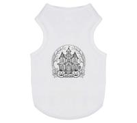 Azeeda 'Haunted House' Pet Dog/Cat T-Shirt, S (PT00191325)