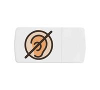 Azeeda 'Hearing Impairment Icon' Pill Box with Tablet Splitter (PI00037320)