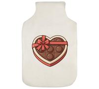 Azeeda 'Heart-Shaped Chocolate Box' Hot Water Bottle Cover (HW00047991)