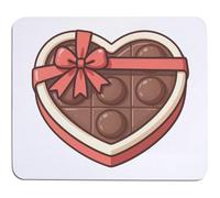 Azeeda 'Heart-Shaped Chocolate Box' Mouse Mat/Desk Pad (MO00044435)